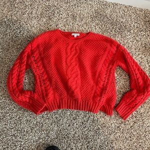 Cute red sweater
